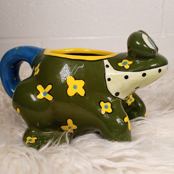 Vintage Ganz Green Frog Prince mug by Patti - Picture 5 of 8
